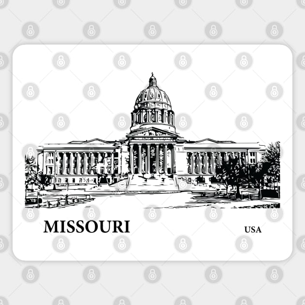 Missouri State USA Magnet by Lakeric